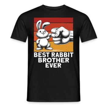 Best Bunny Grandpa Ever - Men's T-Shirt - black - Front - AI Model Male 178 light (178cm)