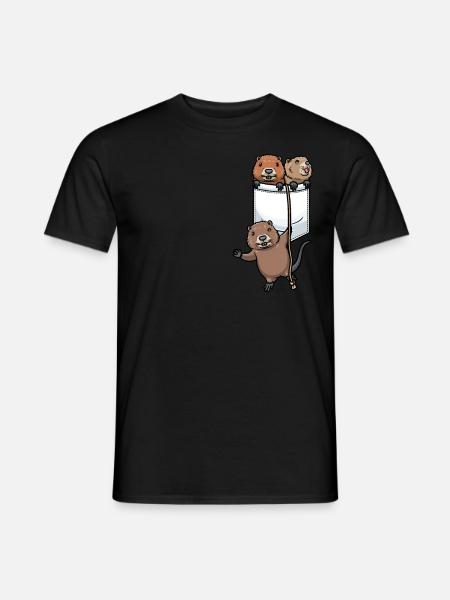 Muskrat - Men's T-Shirt - black
