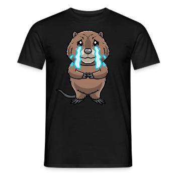 Niedliche Bisamratte - Männer T-Shirt - Schwarz - Vorne - AI Model Male 178 light (178cm)