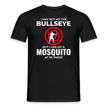 Tir à l’arc Cibles Archer Bullseye Tir Sport - T-shirt homme - noir - Devant - AI Model Male 178 light (178cm)