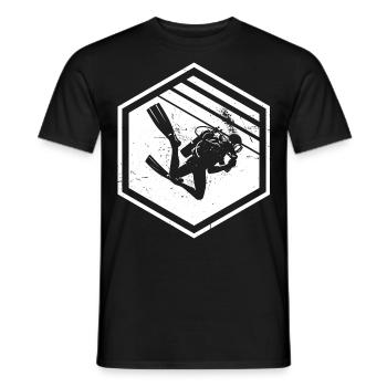 Plongée en apnée Scuba Diver Scuba Diver pour hommes - T-shirt homme - noir - Devant - AI Model Male 178 light (178cm)