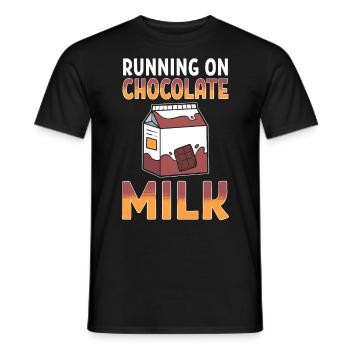 Heiße Schokolade Schokomilch Ich mag - Männer T-Shirt - Schwarz - Vorne - AI Model Male 178 light (178cm)