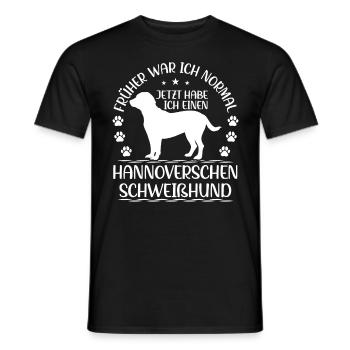 Hanoverian scent hound used to be normal - Men's T-Shirt - black - Front - AI Model Male 178 light (178cm)