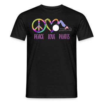 Pilates Instructor Teacher Peace - Männer T-Shirt - Schwarz - Vorne - AI Model Male 178 light (178cm)