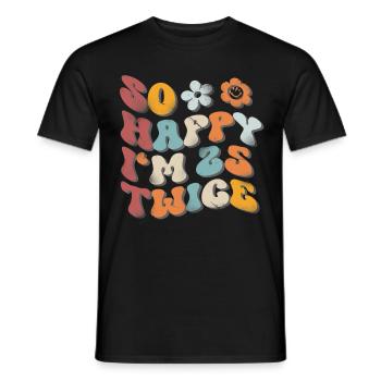 50. Geburtstag Lustiger Spruch - Männer T-Shirt - Schwarz - Vorne - AI Model Male 178 light (178cm)