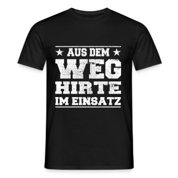 Aus dem Weg Hirte im Einsatz Design - Männer T-Shirt - Schwarz - Vorne - AI Model Male 178 light (178cm)