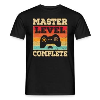 Master Abschluss Absolvent BWL Student Studium - Männer T-Shirt - Schwarz - Vorne - AI Model Male 178 light (178cm)