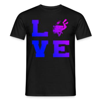 Diver Femme Scuba Diver Scuba Diver Plongée sous-marine - T-shirt homme - noir - Devant - AI Model Male 178 light (178cm)