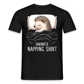 Favorite Napping Shirt - Männer T-Shirt - Schwarz - Vorne - AI Model Male 178 light (178cm)
