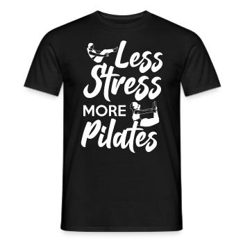 Pilates Instructor Teacher Less - Männer T-Shirt - Schwarz - Vorne - AI Model Male 178 light (178cm)