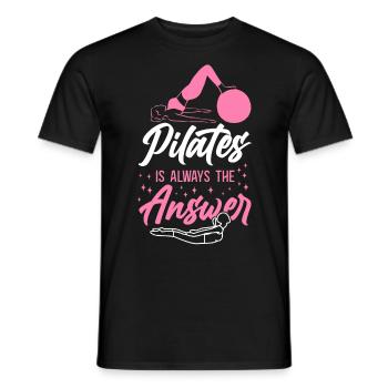Pilates Instructor Teacher Pilates - Männer T-Shirt - Schwarz - Vorne - AI Model Male 178 light (178cm)