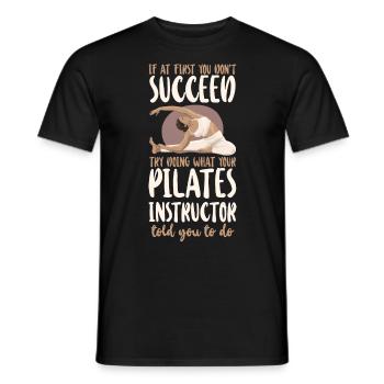 Pilates Instructor Teacher If At - Männer T-Shirt - Schwarz - Vorne - AI Model Male 178 light (178cm)
