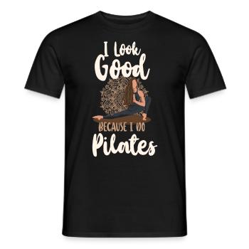 Pilates Instructor Teacher I Look - Männer T-Shirt - Schwarz - Vorne - AI Model Male 178 light (178cm)