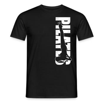Instructeur de Pilates Professeur de Pilates - T-shirt homme - noir - Devant - AI Model Male 178 light (178cm)