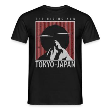 Tokyo Japan - Männer T-Shirt - Schwarz - Vorne - AI Model Male 178 light (178cm)