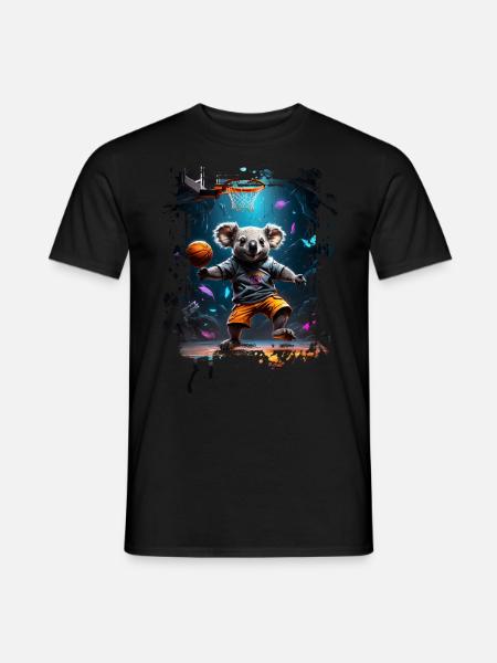 Basketball Koala - Men's T-Shirt - black