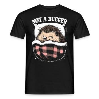 Not A Hugger - Men's T-Shirt - black - Front - AI Model Male 178 light (178cm)