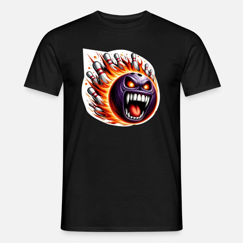 Fire Bowling - Men’s T-shirt - black