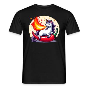 Unicorn Sharpness - Men's T-Shirt - black - Front - AI Model Male 178 light (178cm)