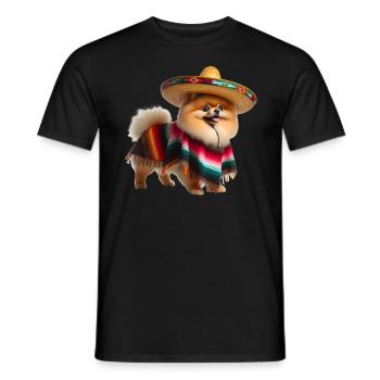 Cinco de Mayo Poméranie - T-shirt homme - noir - Devant - AI Model Male 178 light (178cm)