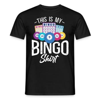 Bingo Player Dette er min Bingo - Mænd T-shirt - sort - Foran - AI Model Male 178 light (178cm)