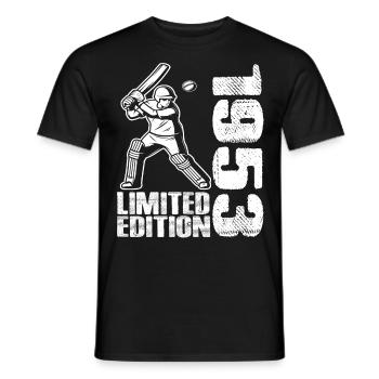 Édition limitée 1953 Édition limitée Cricket - T-shirt homme - noir - Devant - AI Model Male 178 light (178cm)