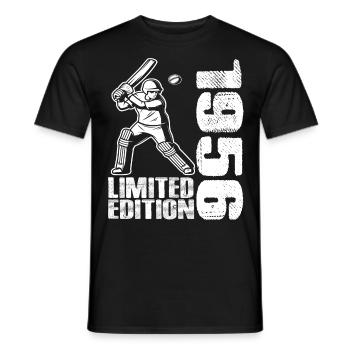 Édition limitée 1956 Édition limitée Cricket - T-shirt homme - noir - Devant - AI Model Male 178 light (178cm)
