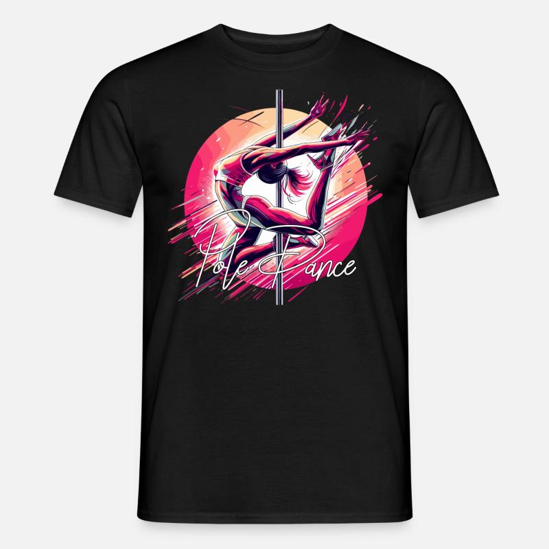 Pole Dance Dynamik pink Geschenk - Männer T-Shirt - Schwarz