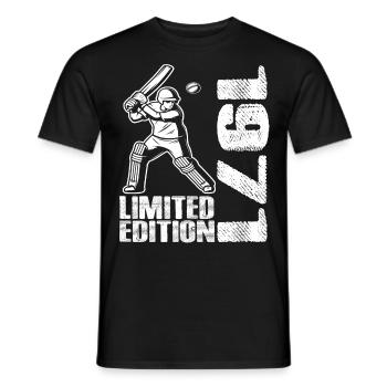 Édition limitée 1971 Édition limitée Cricket - T-shirt homme - noir - Devant - AI Model Male 178 light (178cm)