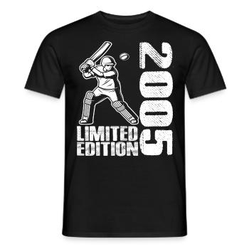 Limited Edition 2005 Limited Edition Cricket - Männer T-Shirt - Schwarz - Vorne - AI Model Male 178 light (178cm)