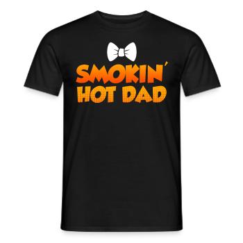 BBQ SMOKING HOT DAD Amateur de viande drôle - T-shirt homme - noir - Devant - AI Model Male 178 light (178cm)