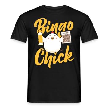 Joueur de bingo Chicken Girl Bingo - T-shirt homme - noir - Devant - AI Model Male 178 light (178cm)