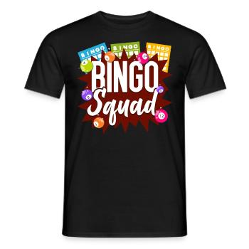 Bingo Player Bingo Squad - Männer T-Shirt - Schwarz - Vorne - AI Model Male 178 light (178cm)