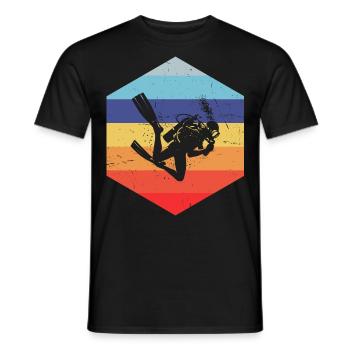 Plongeur Homme Plongeur Plongeur Femme Plongeur - T-shirt homme - noir - Devant - AI Model Male 178 light (178cm)