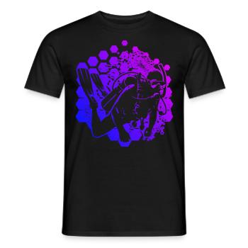 Plongée Libre Plongée Homme Plongeur Plongeur - T-shirt homme - noir - Devant - AI Model Male 178 light (178cm)