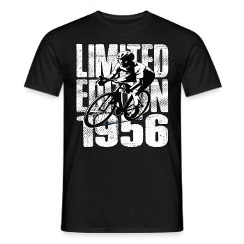 Édition limitée 1956 édition limitée anniversaire - T-shirt homme - noir - Devant - AI Model Male 178 light (178cm)