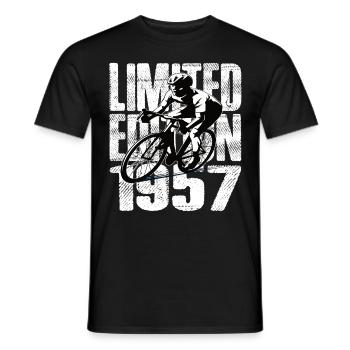 Édition limitée 1957 édition limitée anniversaire - T-shirt homme - noir - Devant - AI Model Male 178 light (178cm)