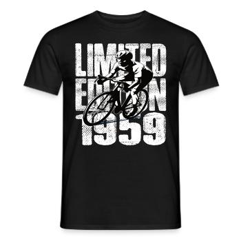 Édition limitée 1959 édition limitée anniversaire - T-shirt homme - noir - Devant - AI Model Male 178 light (178cm)
