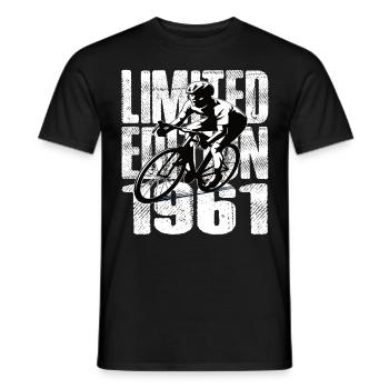 Édition limitée 1961 édition limitée anniversaire - T-shirt homme - noir - Devant - AI Model Male 178 light (178cm)