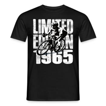 Édition limitée 1965 édition limitée anniversaire - T-shirt homme - noir - Devant - AI Model Male 178 light (178cm)