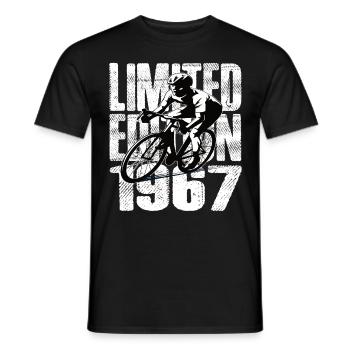 Édition limitée 1967 édition limitée anniversaire - T-shirt homme - noir - Devant - AI Model Male 178 light (178cm)
