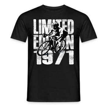 Édition limitée 1971 Édition limitée anniversaire - T-shirt homme - noir - Devant - AI Model Male 178 light (178cm)