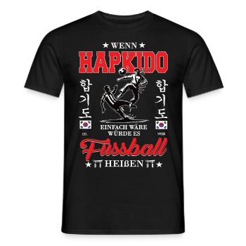 If Hapkido were easy - Men's T-Shirt - black - Front - AI Model Male 178 light (178cm)