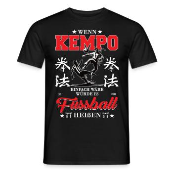 If Kempo Karate Were Easy - Men's T-Shirt - black - Front - AI Model Male 178 light (178cm)