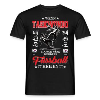 Si le karaté Taekwondo était facile - T-shirt homme - noir - Devant - AI Model Male 178 light (178cm)