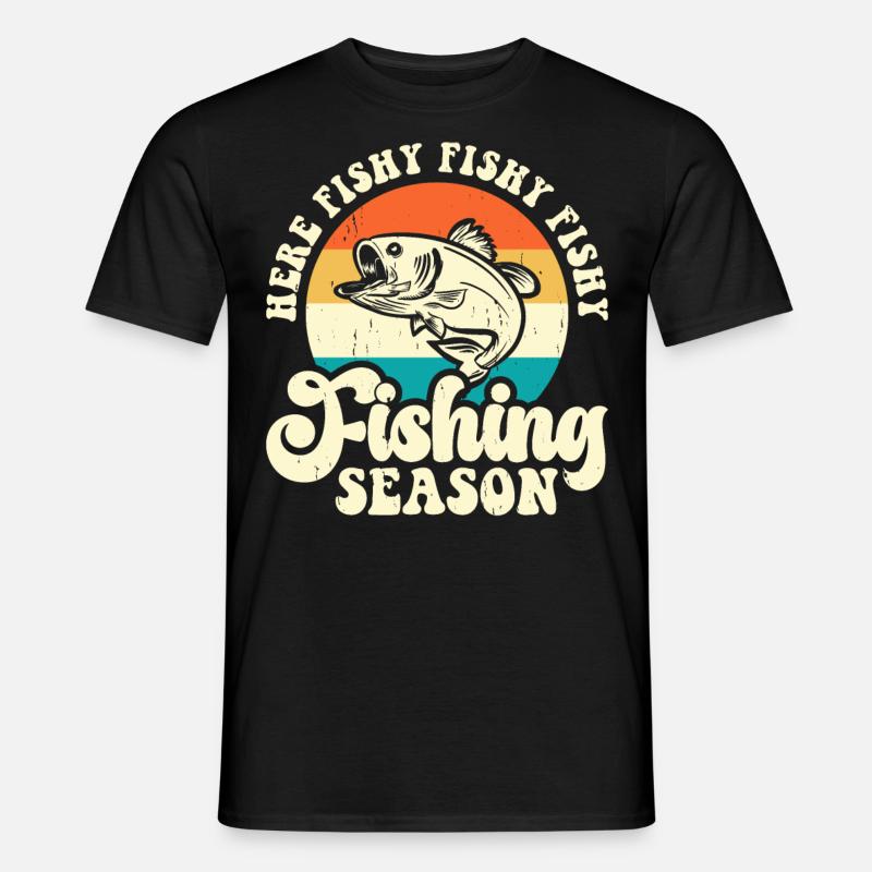 Angeln Angler - Männer T-Shirt - Schwarz