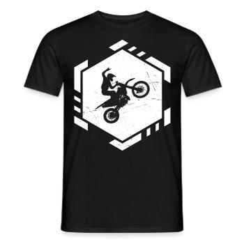 Dirt Bike Damen Supermoto Dirt Biker Dirtbike - Männer T-Shirt - Schwarz - Vorne - AI Model Male 178 light (178cm)