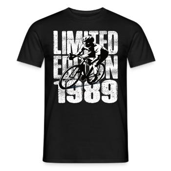 Édition limitée 1989 Édition limitée anniversaire - T-shirt homme - noir - Devant - AI Model Male 178 light (178cm)