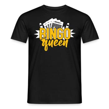Bingo Player Queen Bingo Queen - Männer T-Shirt - Schwarz - Vorne - AI Model Male 178 light (178cm)