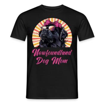 Neufundländer NEWFOUNDLAND DOG MOM Newfie - T-shirt homme - noir - Devant - AI Model Male 178 light (178cm)